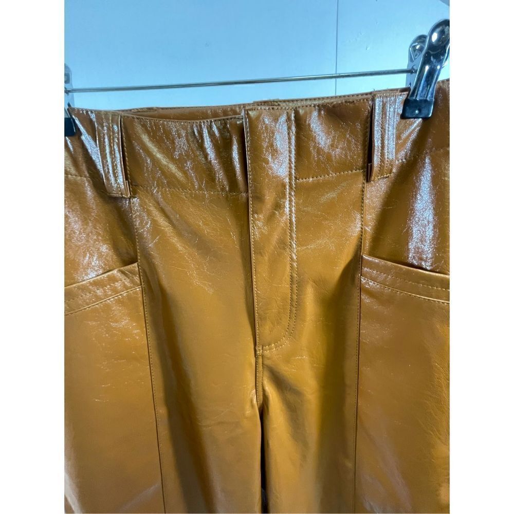 Free People NWT Faux Patent Leather Twin Flame Pants Size 12 - Picture 5 of 10